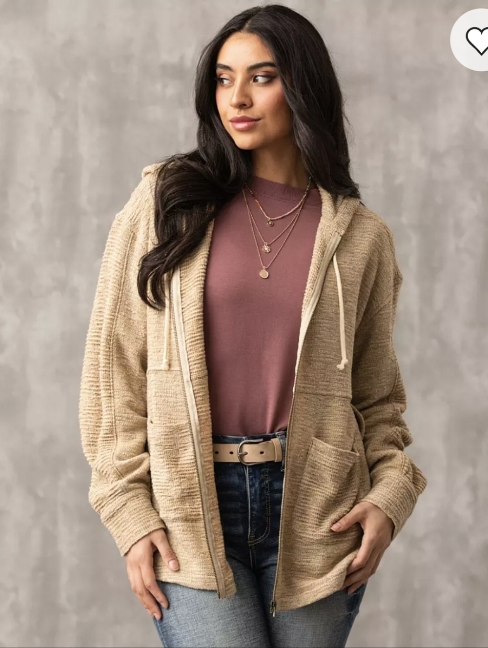 BUCKLE BLACK Waffle Stitch Oversized Hoodie